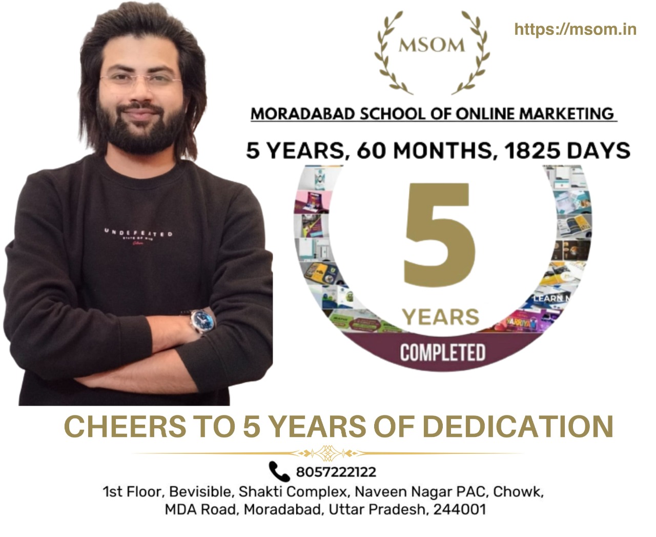 5 Years Of MSOM Moradabad School Of Online Marketing Edutech By Izhar Digital